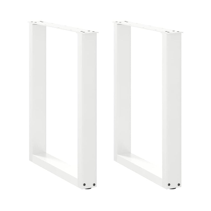 Picioare de masă în formă de U, 2 buc., alb, 60x(72-73) cm, oțel WALTI