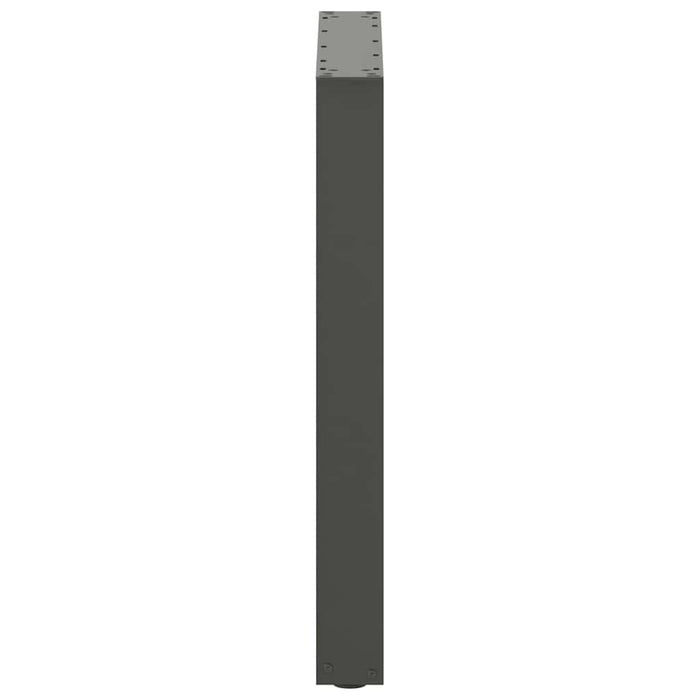 Picioare de masă în formă de U, 2 buc., antracit, 60x(72-73) cm, oțel WALTI