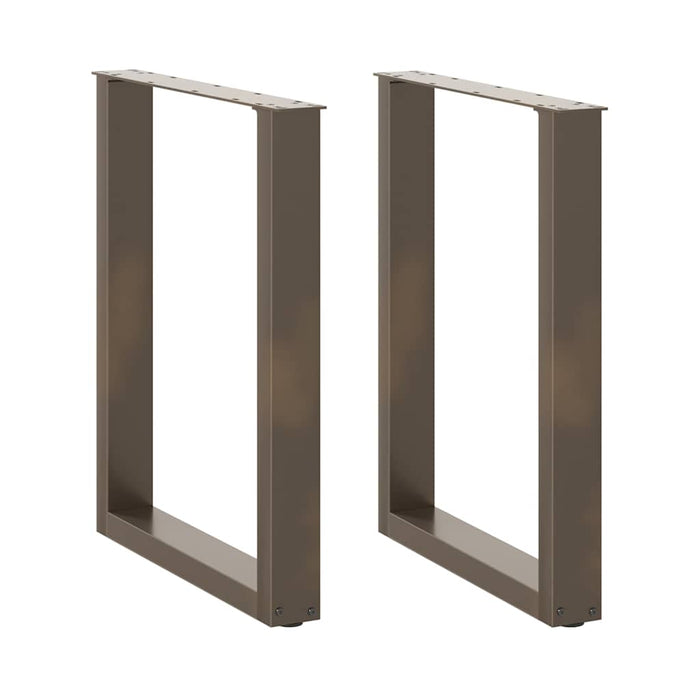 Picioare de masă în formă de U, 2 buc., oțel natural, 60 x (72-73) cm WALTI