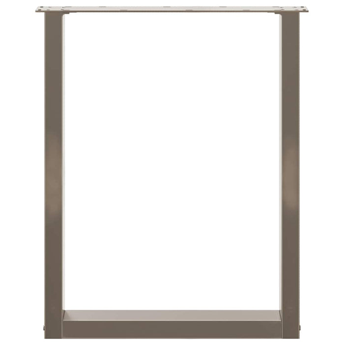Picioare de masă în formă de U, 2 buc., oțel natural, 60 x (72-73) cm WALTI