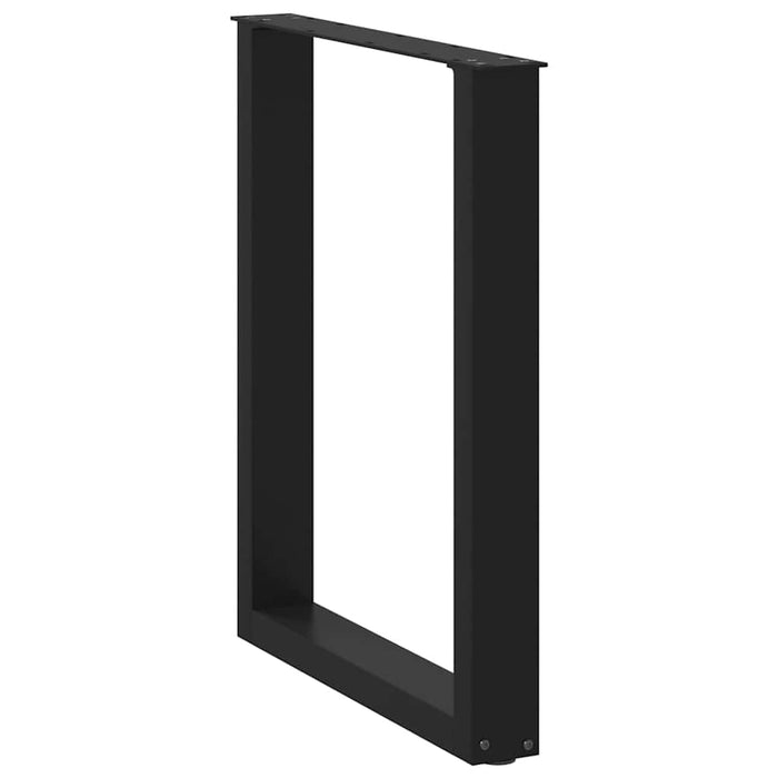 Picioare de masă în formă de U, 2 buc., negru, 70x(72-73) cm, oțel - WALTI WALTI