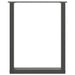 Picioare de masă în formă de U, 2 buc., negru, 70x(72-73) cm, oțel - WALTI WALTI