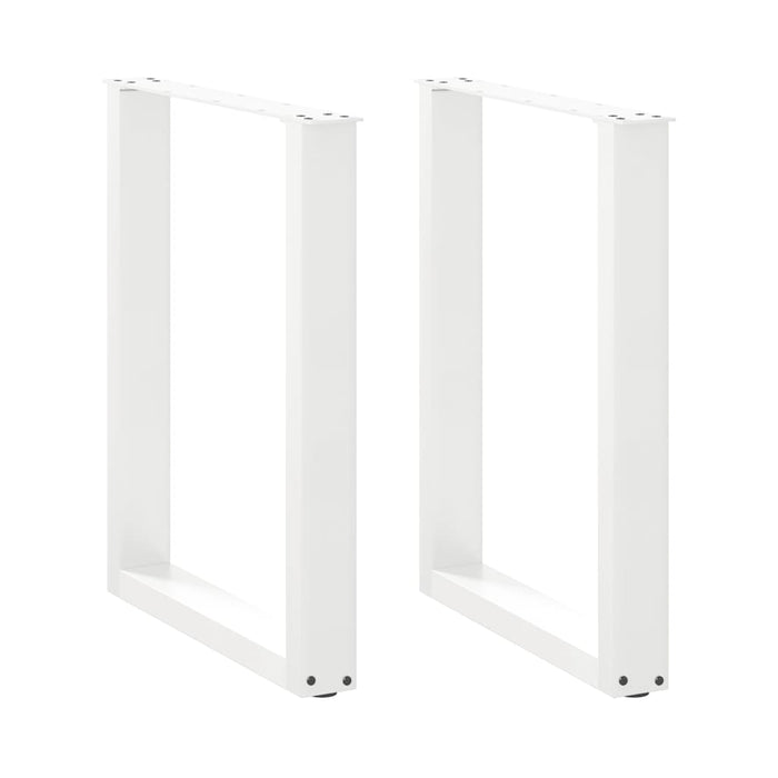 Picioare de masă în formă de U, 2 buc., alb, 70x(72-73) cm, oțel WALTI