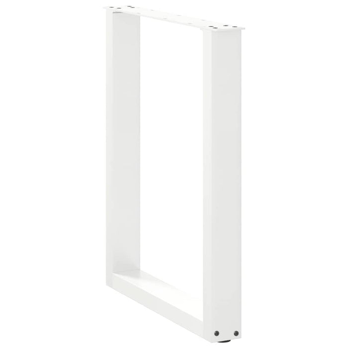 Picioare de masă în formă de U, 2 buc., alb, 70x(72-73) cm, oțel WALTI