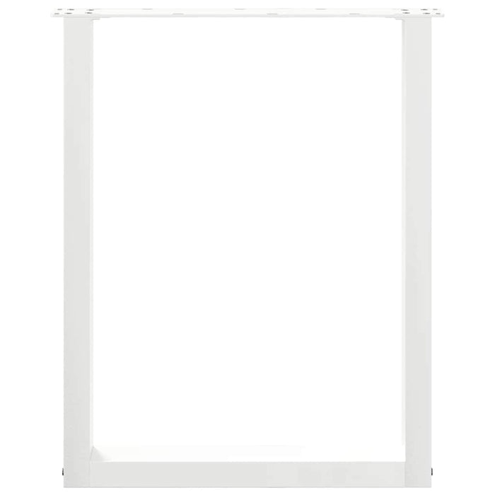 Picioare de masă în formă de U, 2 buc., alb, 70x(72-73) cm, oțel WALTI