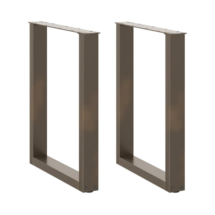 Picioare de masă în formă de U, 2 buc., oțel natural, 70x(72-73) cm WALTI