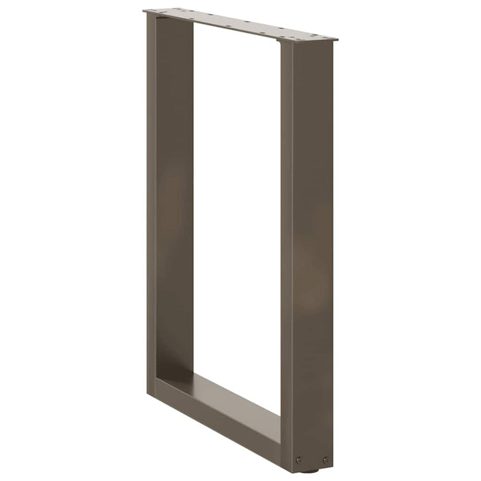 Picioare de masă în formă de U, 2 buc., oțel natural, 70x(72-73) cm WALTI