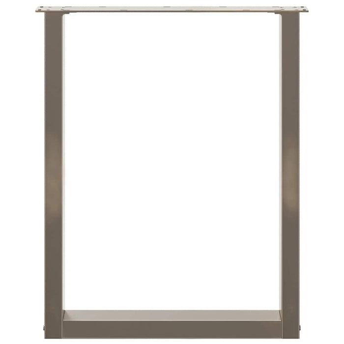 Picioare de masă în formă de U, 2 buc., oțel natural, 70x(72-73) cm WALTI