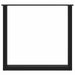 Picioare de masă în formă de U, 2 buc., negru, 80x(72-73) cm, oțel - WALTI WALTI
