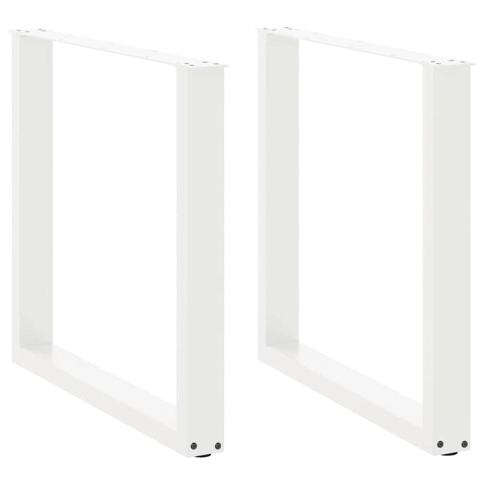 Picioare de masă în formă de U, 2 buc., alb, 80x(72-73) cm, oțel WALTI