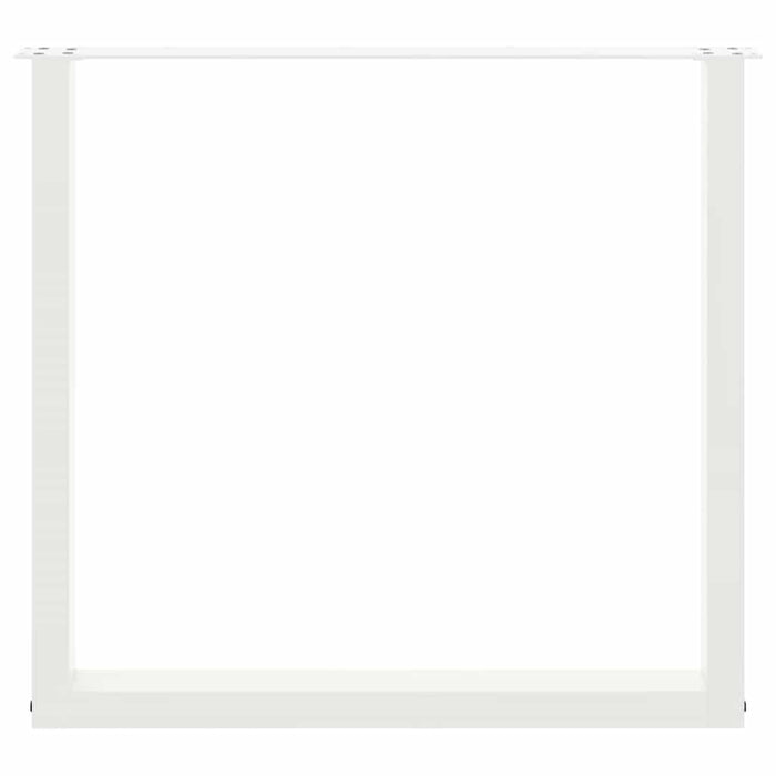 Picioare de masă în formă de U, 2 buc., alb, 80x(72-73) cm, oțel WALTI