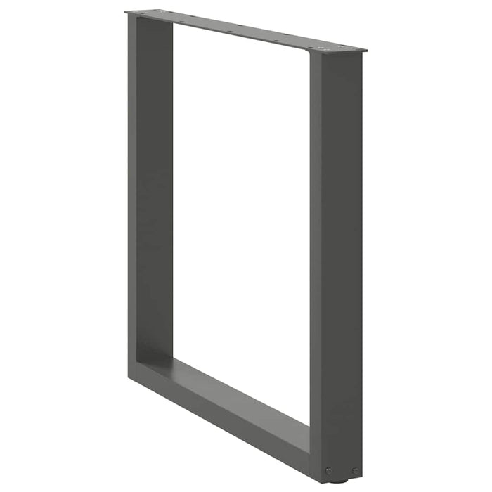 Picioare de masă în formă de U, 2 buc., antracit, 80x(72-73) cm, oțel WALTI