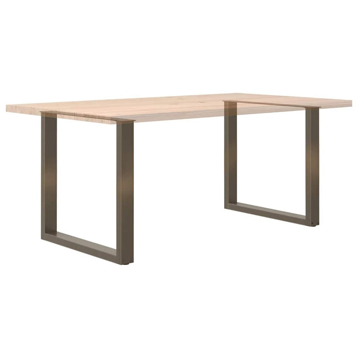 Picioare de masă în formă de U, 2 buc., oțel natural, 80x(72-73) cm WALTI