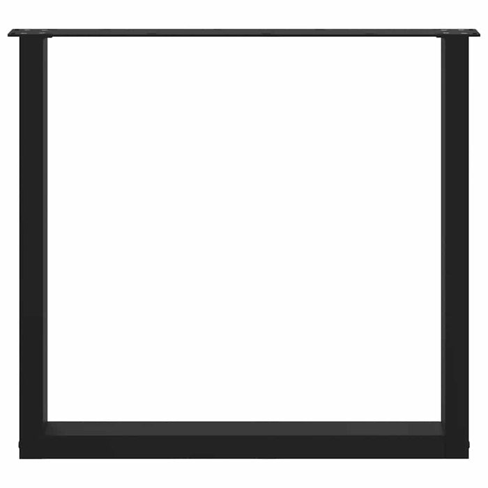 Picioare de masă în formă de U, 2 buc., negru, 90x(72-73) cm, oțel - WALTI WALTI