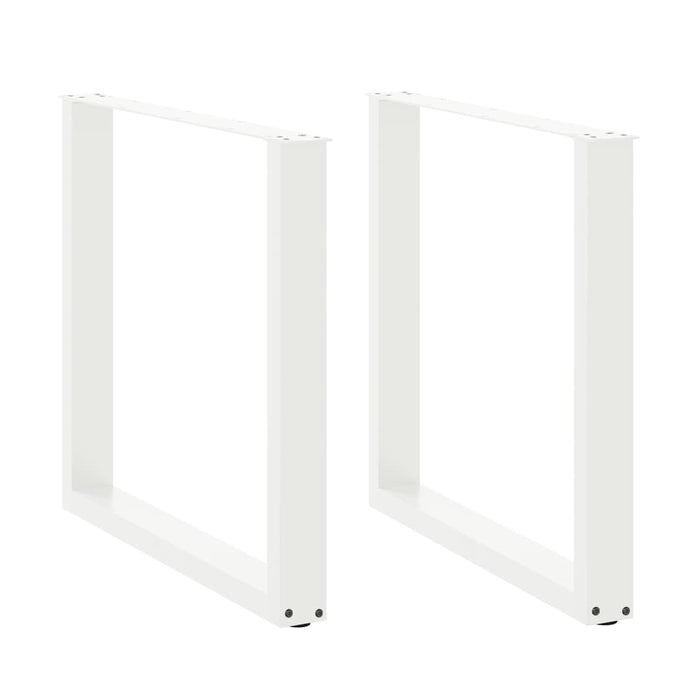 Picioare de masă în formă de U, 2 buc., alb, 90x(72-73) cm, oțel - WALTI WALTI