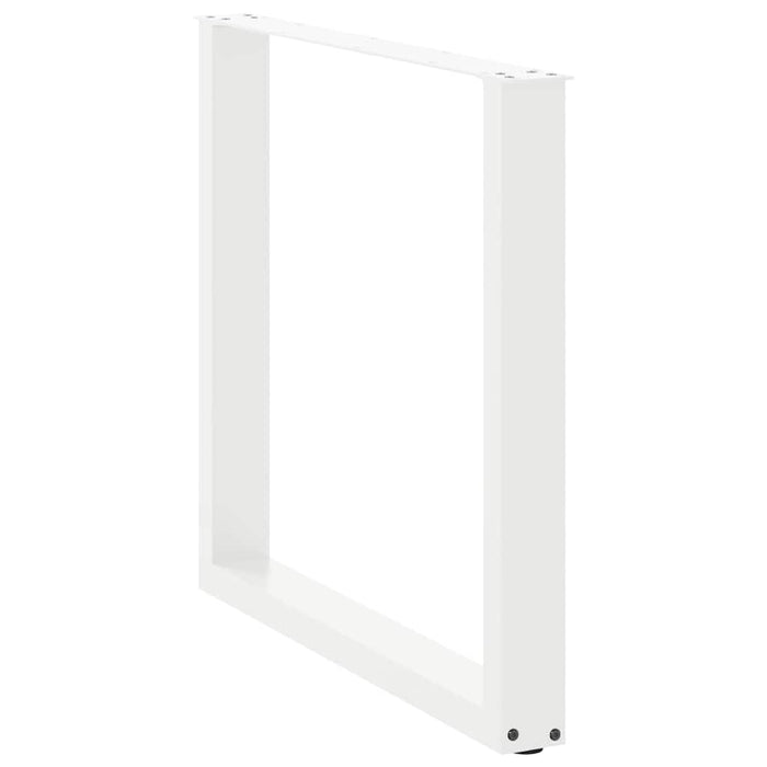 Picioare de masă în formă de U, 2 buc., alb, 90x(72-73) cm, oțel - WALTI WALTI
