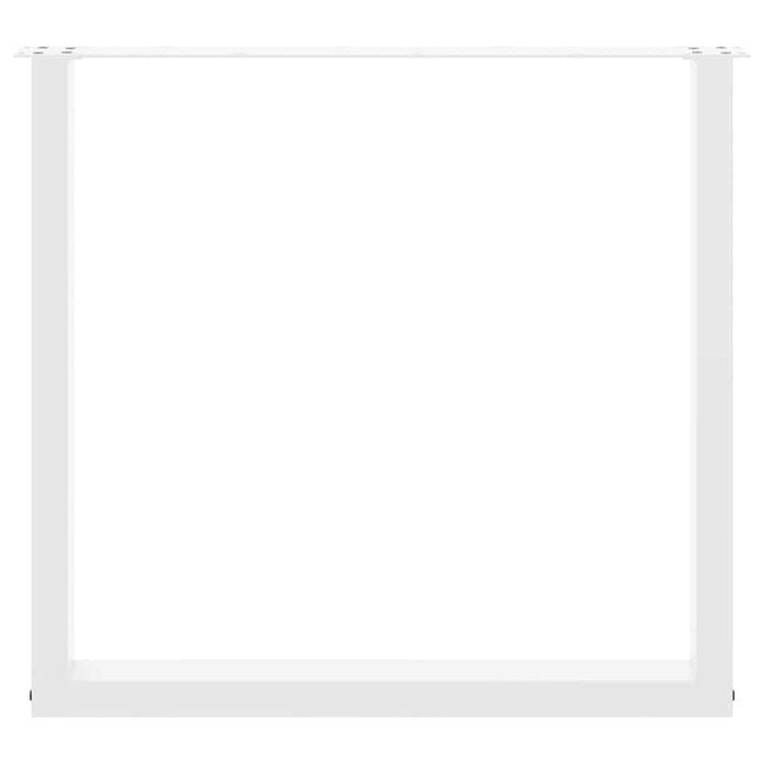 Picioare de masă în formă de U, 2 buc., alb, 90x(72-73) cm, oțel - WALTI WALTI