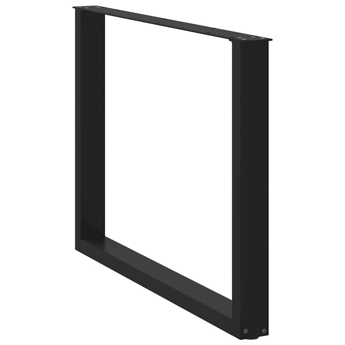 Picioare de masă în formă de U, 2 buc., negru, 100x(72-73) cm, oțel - WALTI WALTI