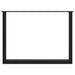 Picioare de masă în formă de U, 2 buc., negru, 100x(72-73) cm, oțel - WALTI WALTI
