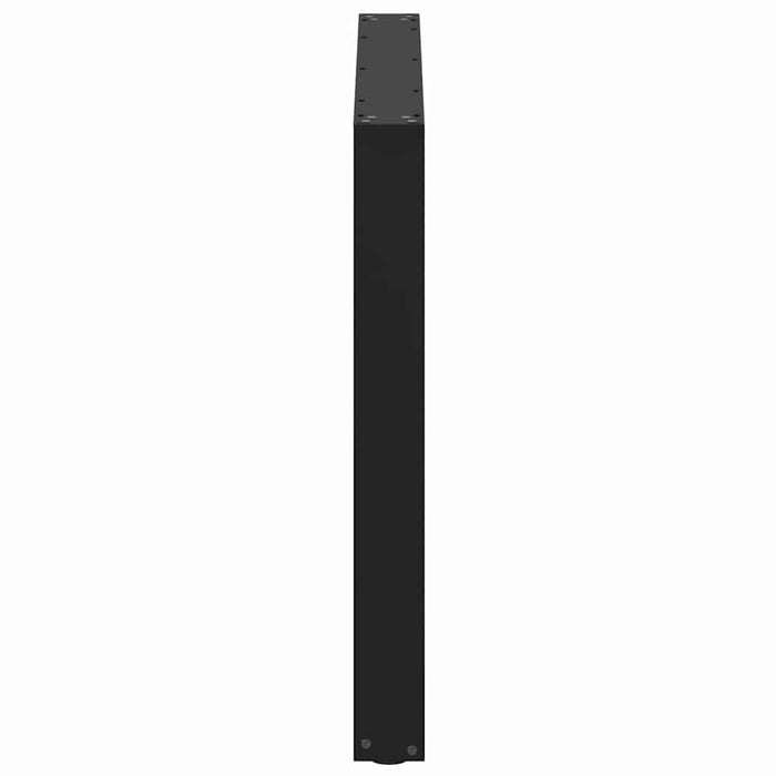 Picioare de masă în formă de U, 2 buc., negru, 100x(72-73) cm, oțel - WALTI WALTI