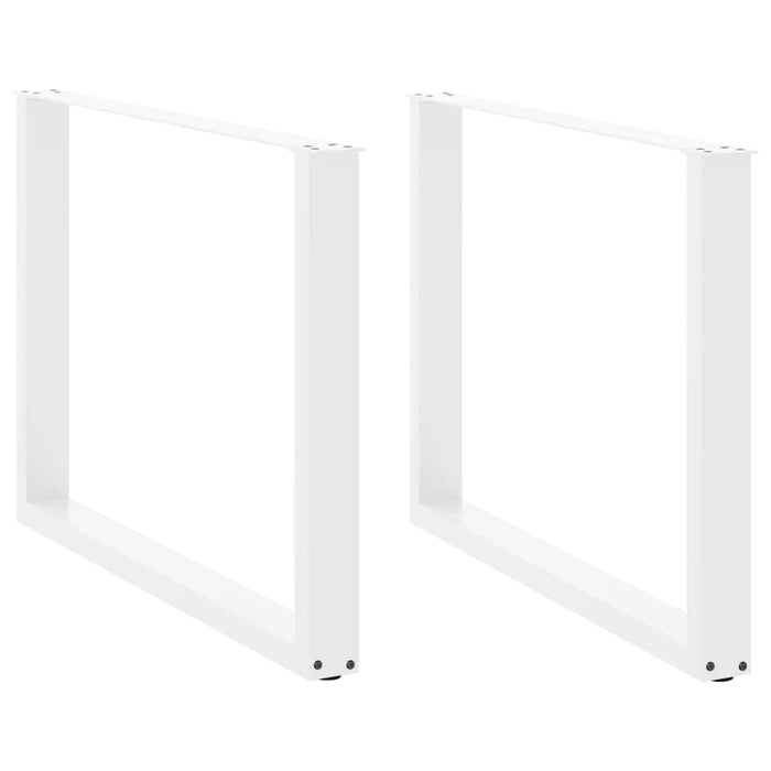 Picioare de masă în formă de U, 2 buc., alb, 100 x (72-73) cm, oțel WALTI