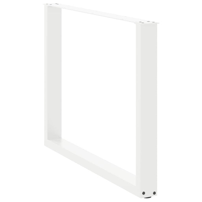 Picioare de masă în formă de U, 2 buc., alb, 100 x (72-73) cm, oțel WALTI