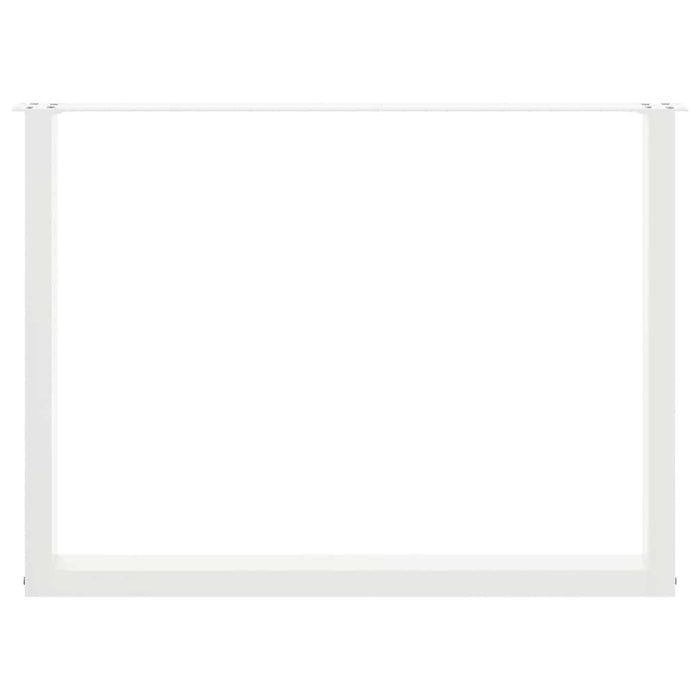 Picioare de masă în formă de U, 2 buc., alb, 100 x (72-73) cm, oțel WALTI