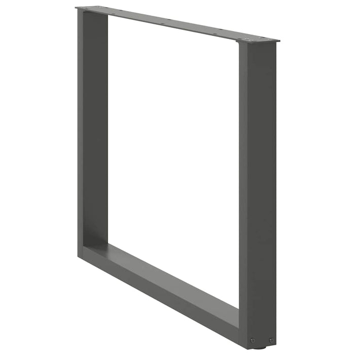 Picioare de masă în formă de U, 2 buc., antracit, 100x(72-73) cm, oțel WALTI
