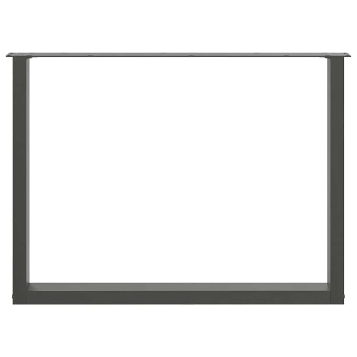Picioare de masă în formă de U, 2 buc., antracit, 100x(72-73) cm, oțel WALTI