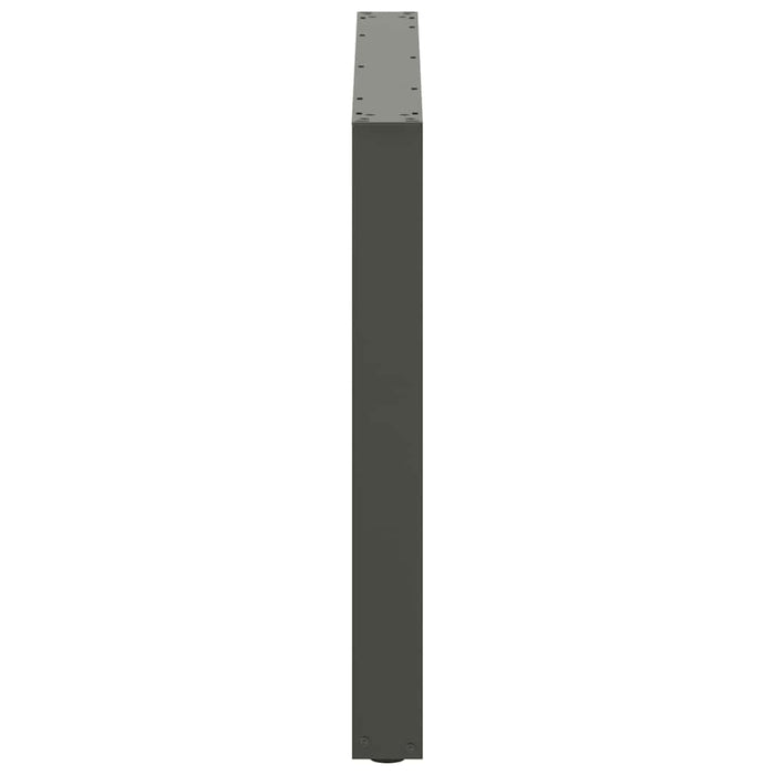 Picioare de masă în formă de U, 2 buc., antracit, 100x(72-73) cm, oțel WALTI