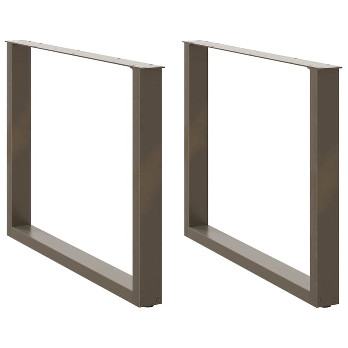 Picioare de masă în formă de U, 2 buc., oțel natural, 100 x (72-73) cm WALTI