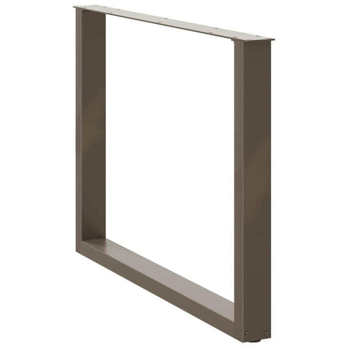 Picioare de masă în formă de U, 2 buc., oțel natural, 100 x (72-73) cm WALTI