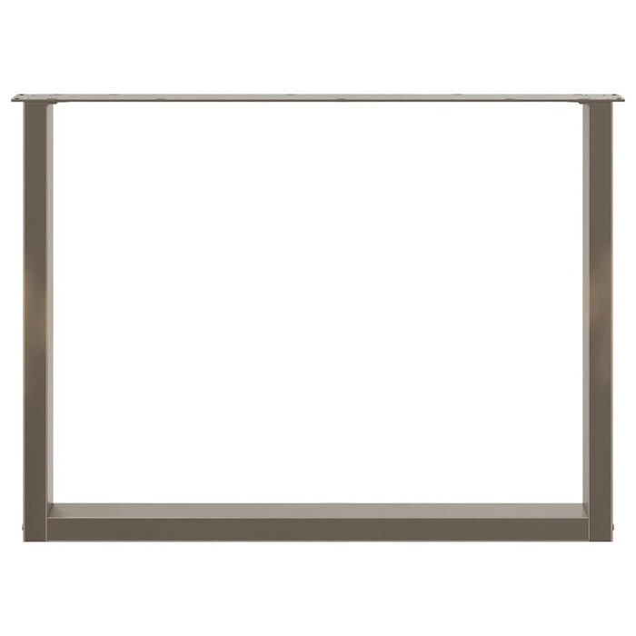 Picioare de masă în formă de U, 2 buc., oțel natural, 100 x (72-73) cm WALTI