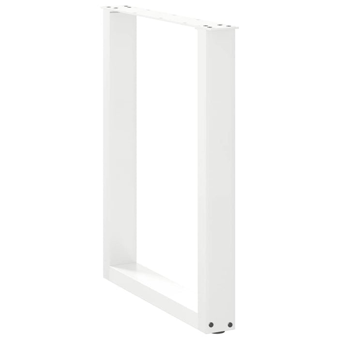 Picioare de masă în formă de U, 3 buc., alb, 70x(72-73) cm, oțel - WALTI WALTI