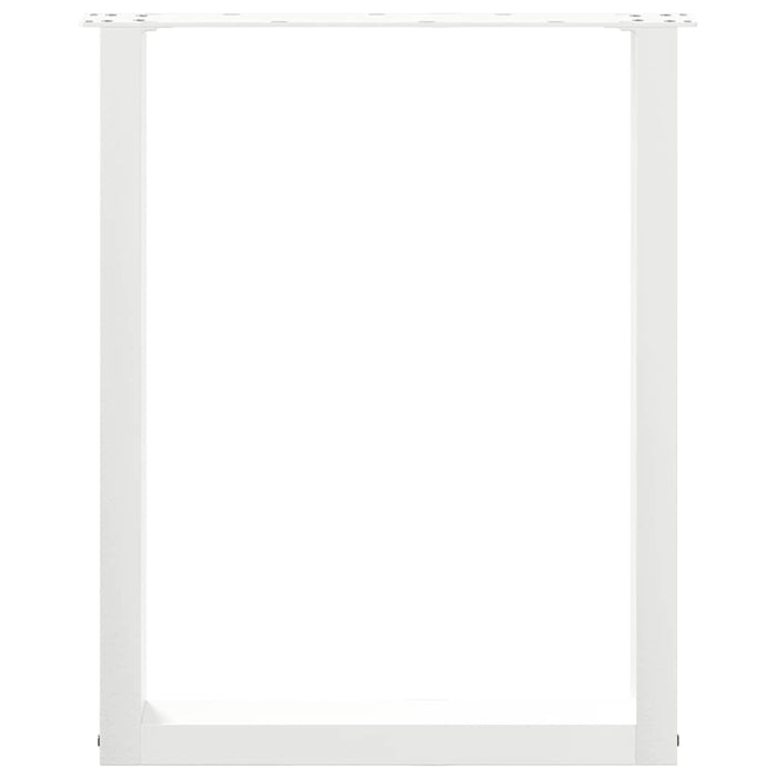 Picioare de masă în formă de U, 3 buc., alb, 70x(72-73) cm, oțel - WALTI WALTI
