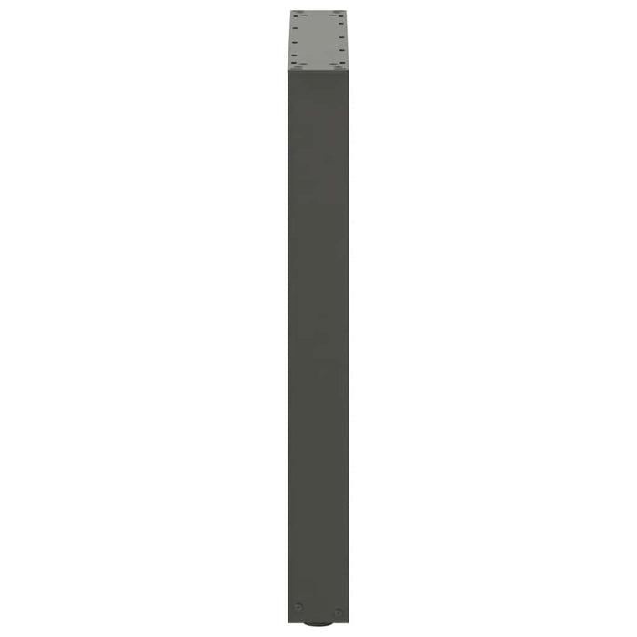 Picioare de masă în formă de U, 3 buc., antracit, 70x(72-73) cm, oțel WALTI