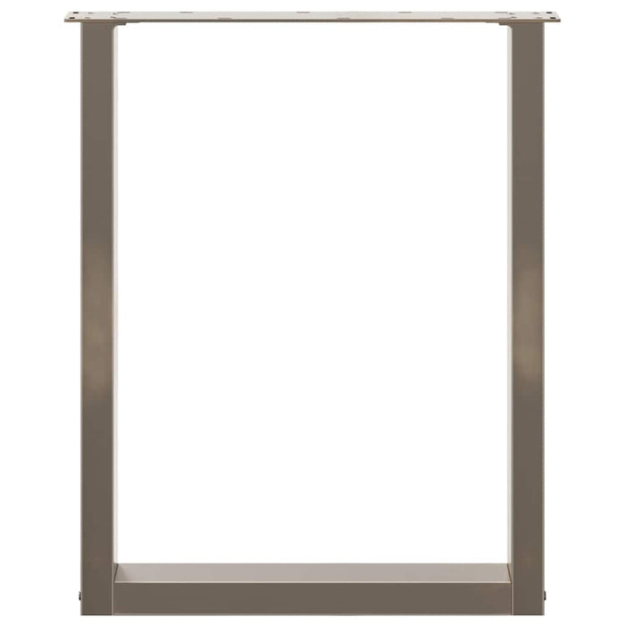 Picioare de masă în formă de U, 3 buc., oțel natural, 70x(72-73) cm WALTI