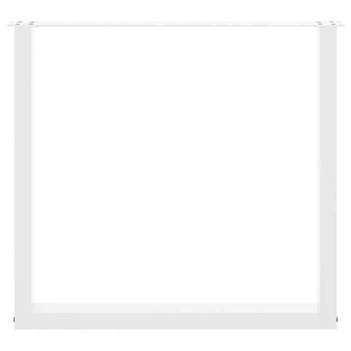 Picioare de masă în formă de U, 3 buc., alb, 80x(72-73) cm, oțel WALTI