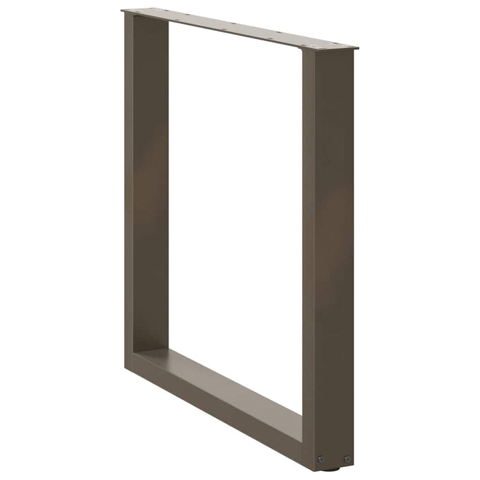 Picioare de masă în formă de U, 3 buc., oțel natural, 80x(72-73) cm WALTI