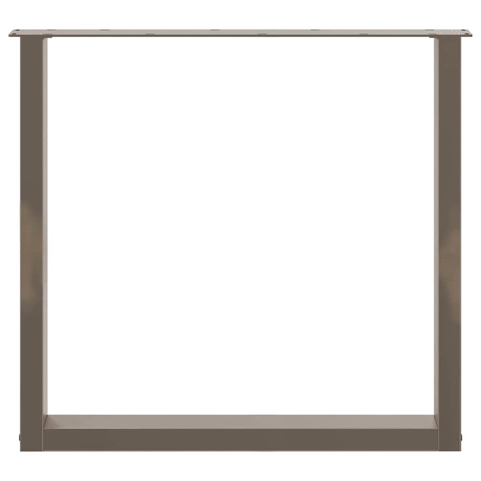 Picioare de masă în formă de U, 3 buc., oțel natural, 80x(72-73) cm WALTI