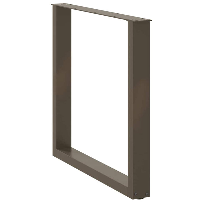 Picioare de masă în formă de U, 3 buc., oțel natural, 90x(72-73) cm WALTI
