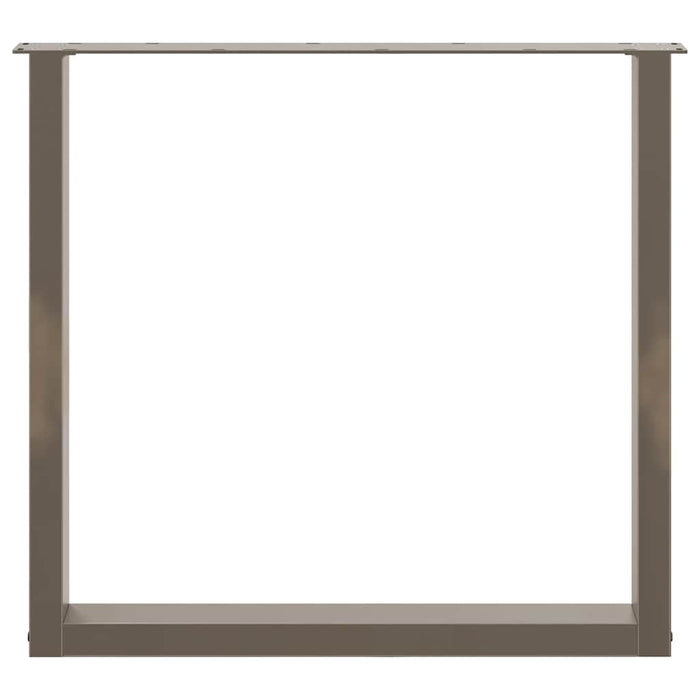 Picioare de masă în formă de U, 3 buc., oțel natural, 90x(72-73) cm WALTI