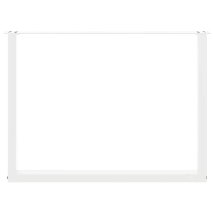 Picioare de masă în formă de U, 3 buc., alb, 100 x (72-73) cm, oțel WALTI
