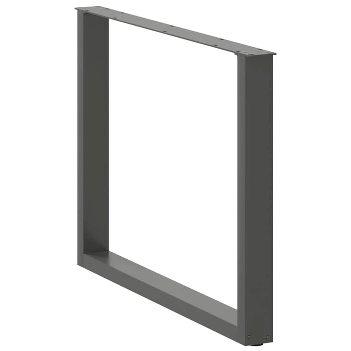 Picioare de masă în formă de U, 3 buc., antracit, 100x(72-73) cm, oțel WALTI