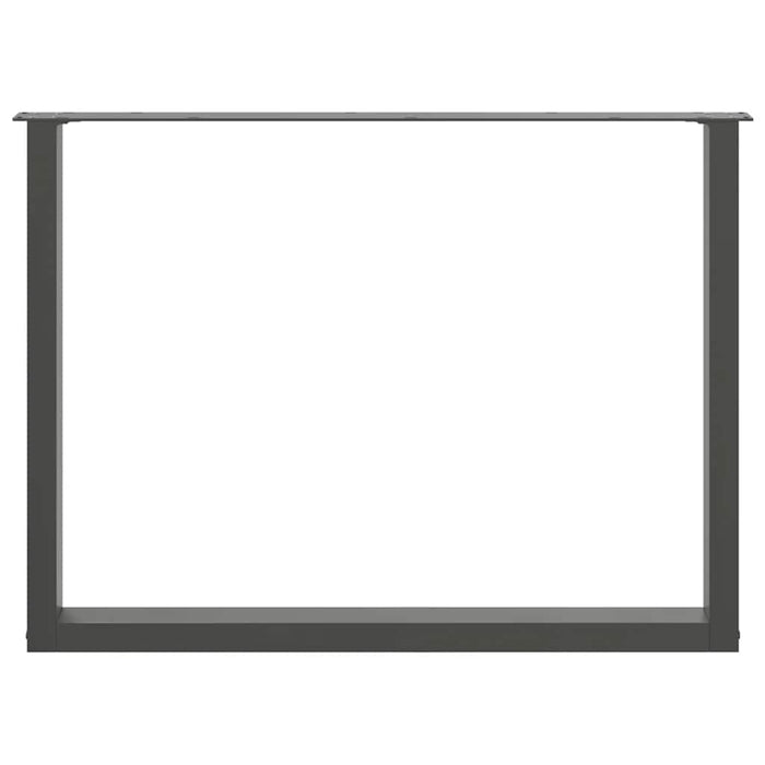 Picioare de masă în formă de U, 3 buc., antracit, 100x(72-73) cm, oțel WALTI