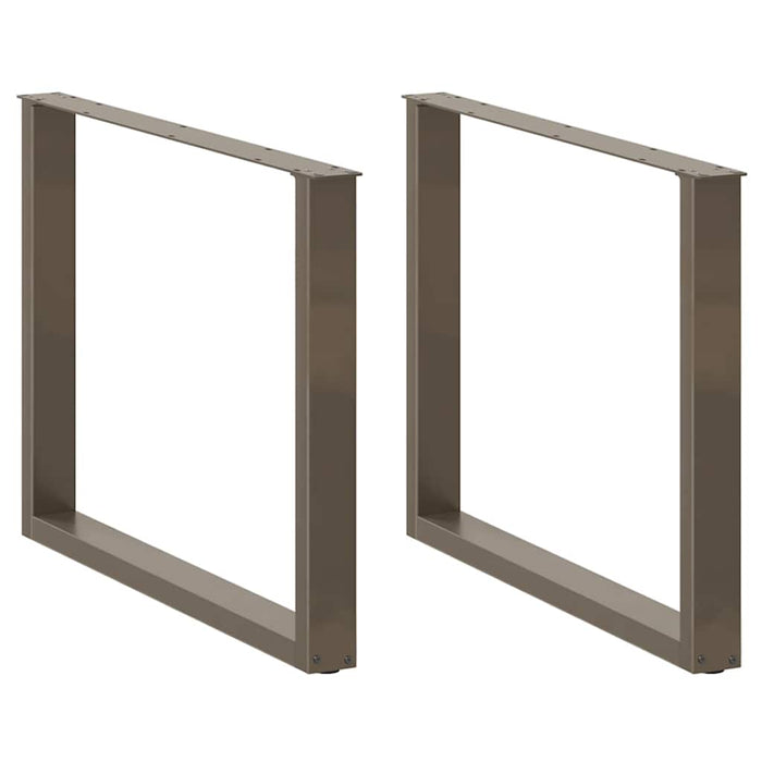 Picioare de masă în formă de U, 3 buc., oțel natural, 100 x (72-73) cm WALTI