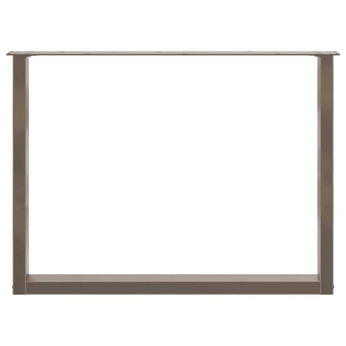 Picioare de masă în formă de U, 3 buc., oțel natural, 100 x (72-73) cm WALTI