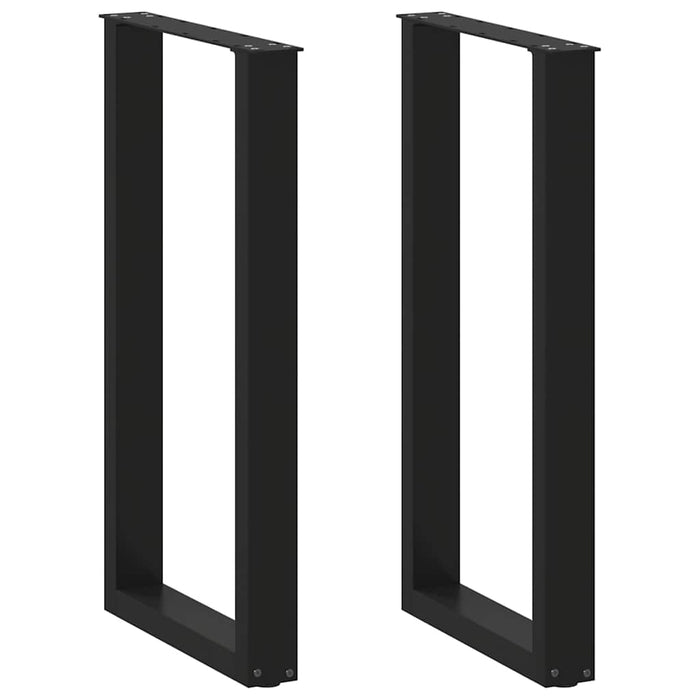 Picioare de masă de bar în formă de U, 2 buc., negru, 40x(90-91) cm, oțel - WALTI WALTI