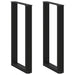 Picioare de masă de bar în formă de U, 2 buc., negru, 40x(90-91) cm, oțel - WALTI WALTI
