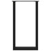 Picioare de masă de bar în formă de U, 2 buc., negru, 40x(90-91) cm, oțel - WALTI WALTI